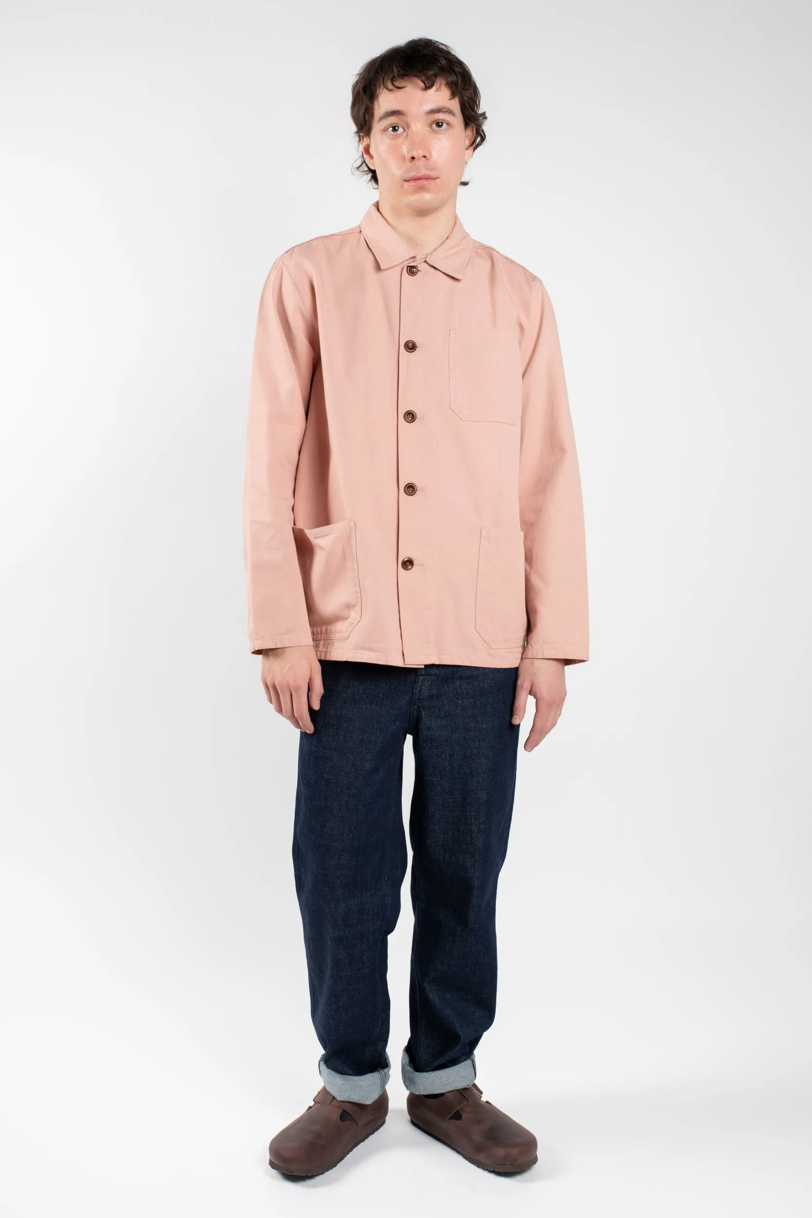 3001 Button Overshirt | Dusty Pink