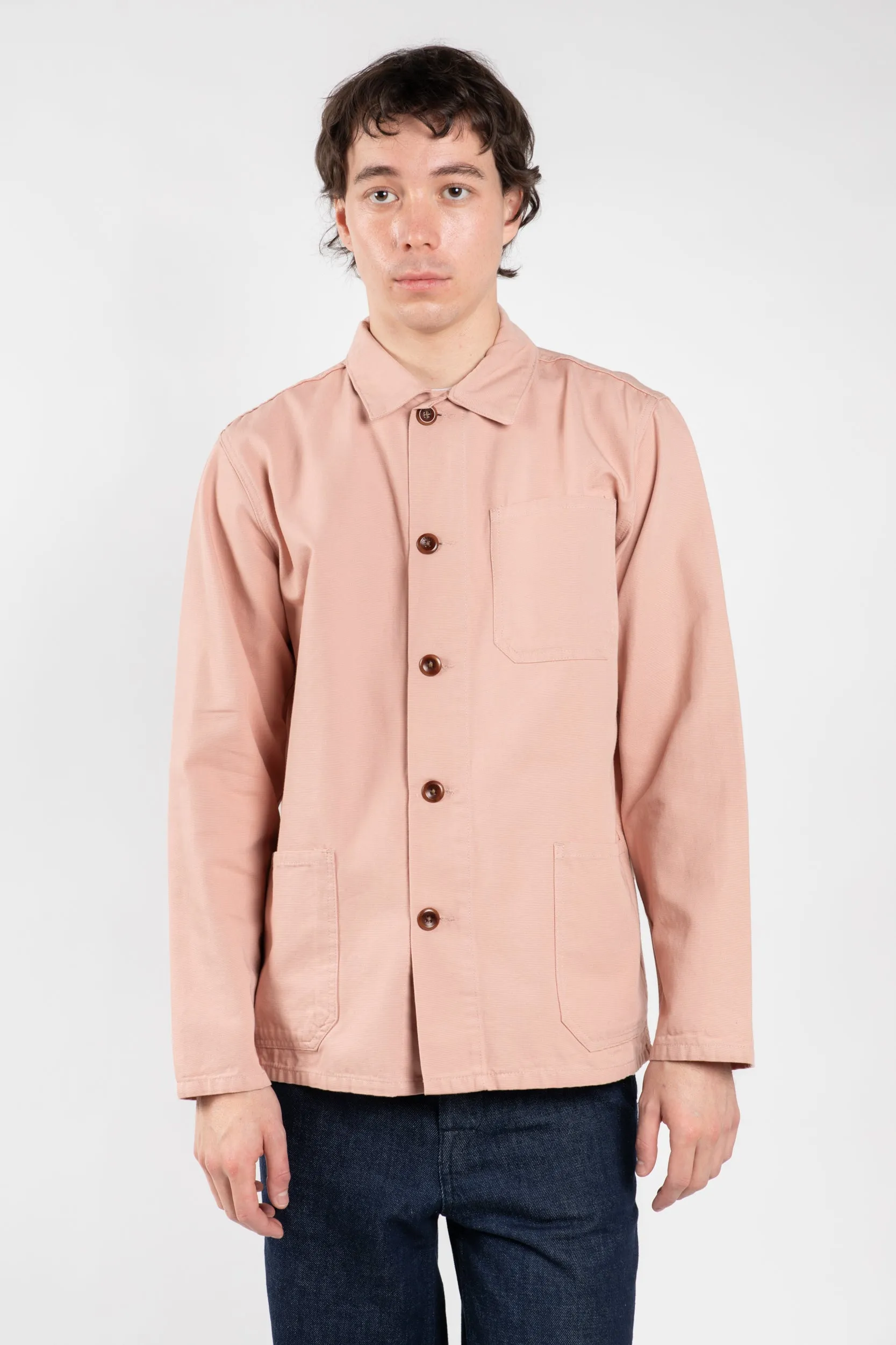 3001 Button Overshirt | Dusty Pink