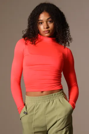 Baby Soft Mock Neck - Firebird - FINAL SALE