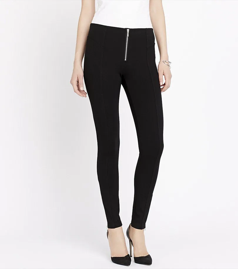 Basic Legging with Zippers JET BLACK