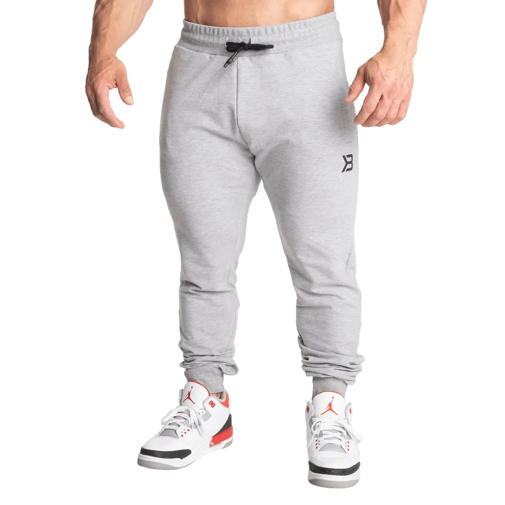 BETTER BODIES TAPERED JOGGERS V2 (Light Grey Melange) - ملابس رياضية