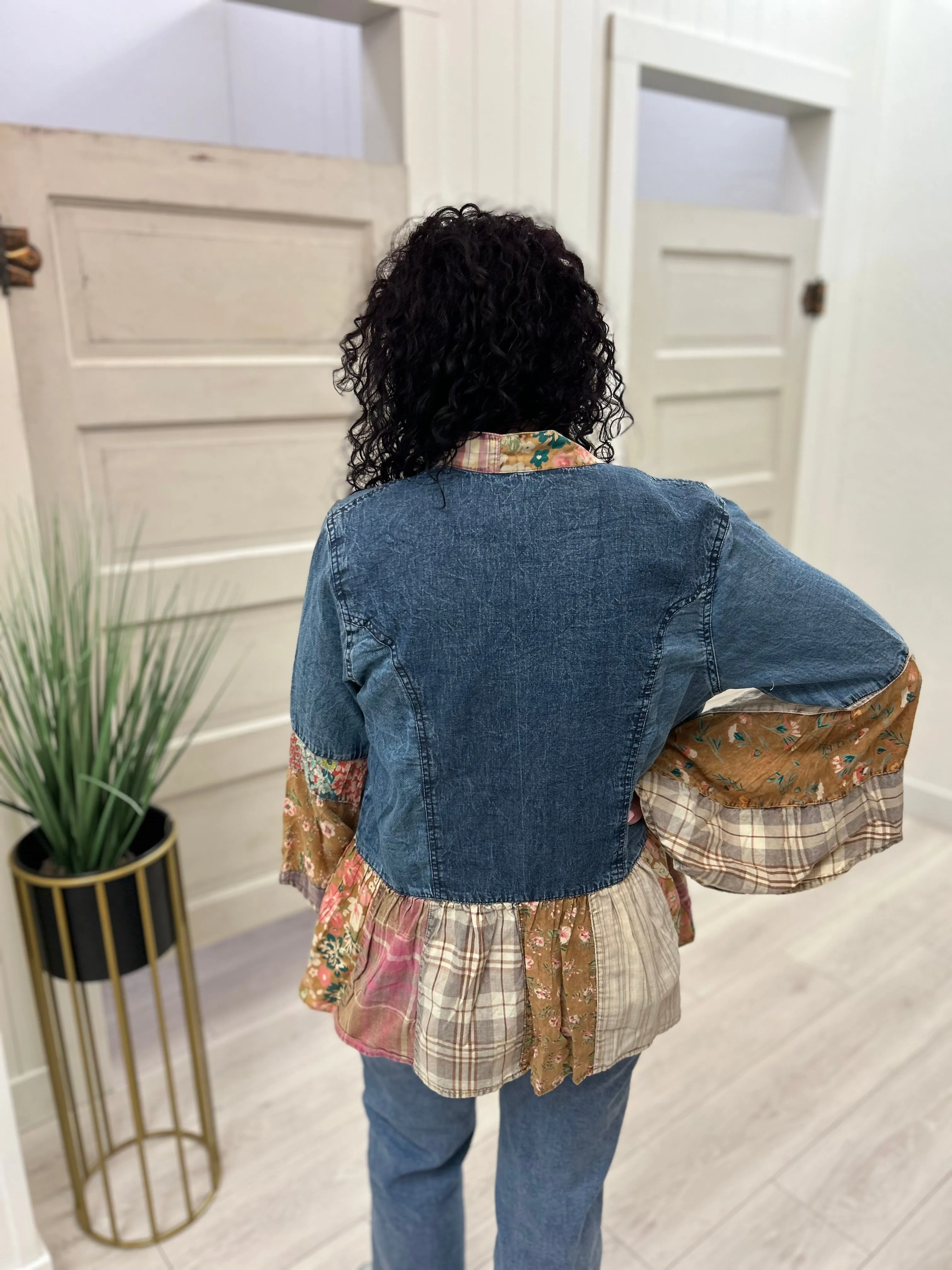 Boho Tiered Patchwork Cardigan