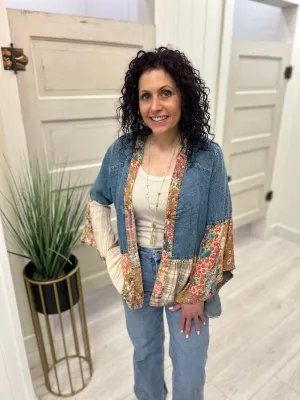 Boho Tiered Patchwork Cardigan