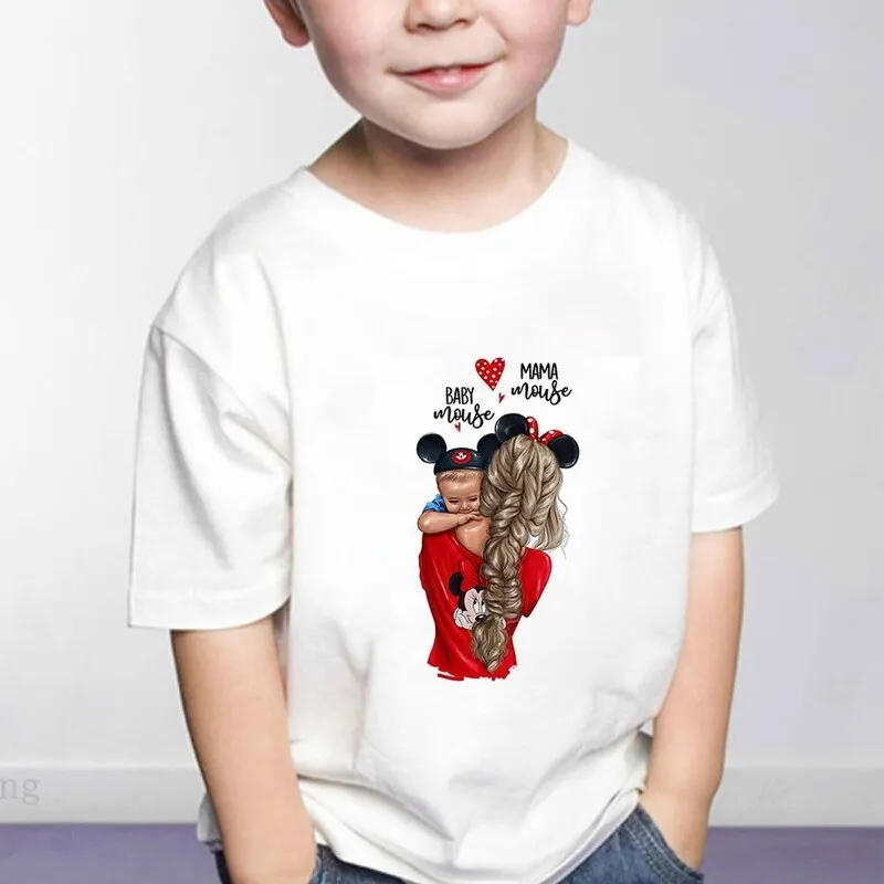 Boys And Girls Baby/Mom Image T-Shirt