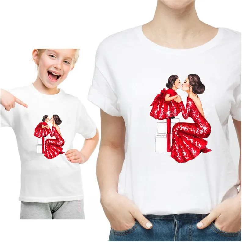 Boys And Girls Baby/Mom Image T-Shirt