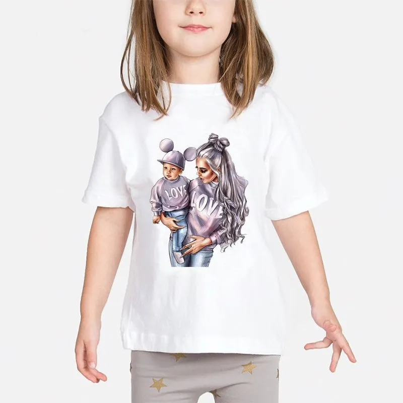 Boys And Girls Baby/Mom Image T-Shirt