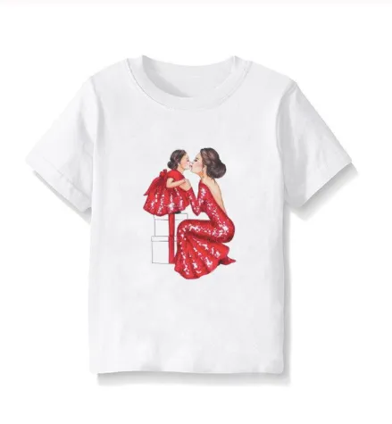 Boys And Girls Baby/Mom Image T-Shirt