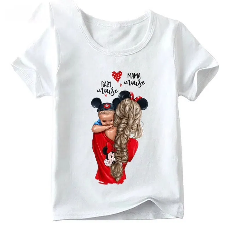 Boys And Girls Baby/Mom Image T-Shirt