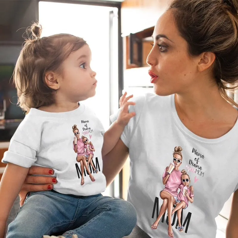 Boys And Girls Baby/Mom Image T-Shirt