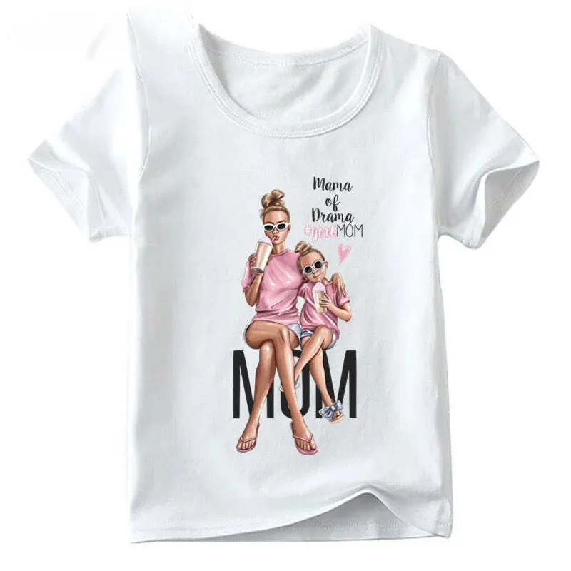 Boys And Girls Baby/Mom Image T-Shirt