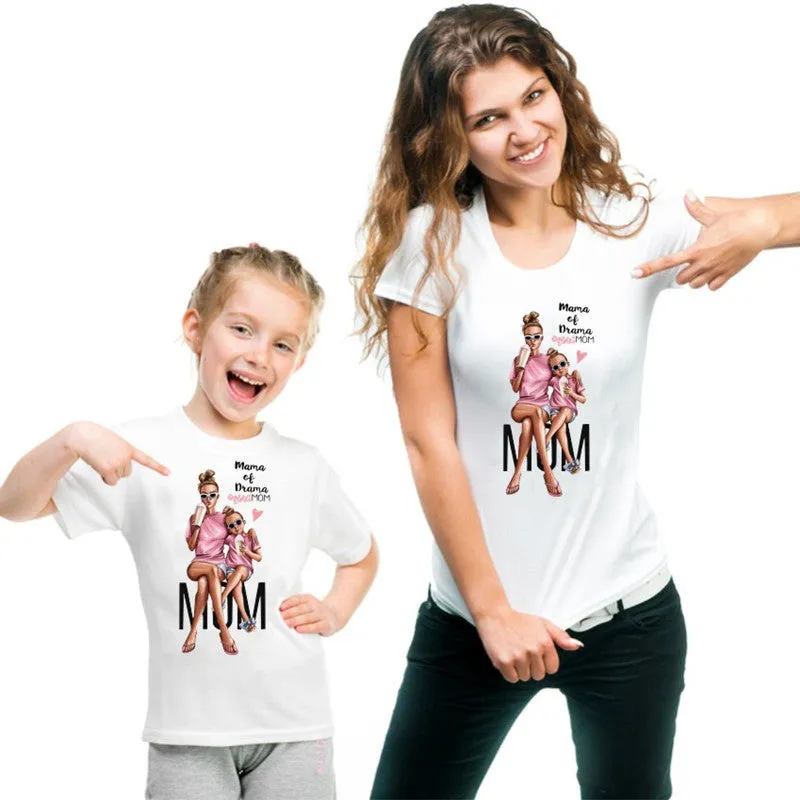 Boys And Girls Baby/Mom Image T-Shirt