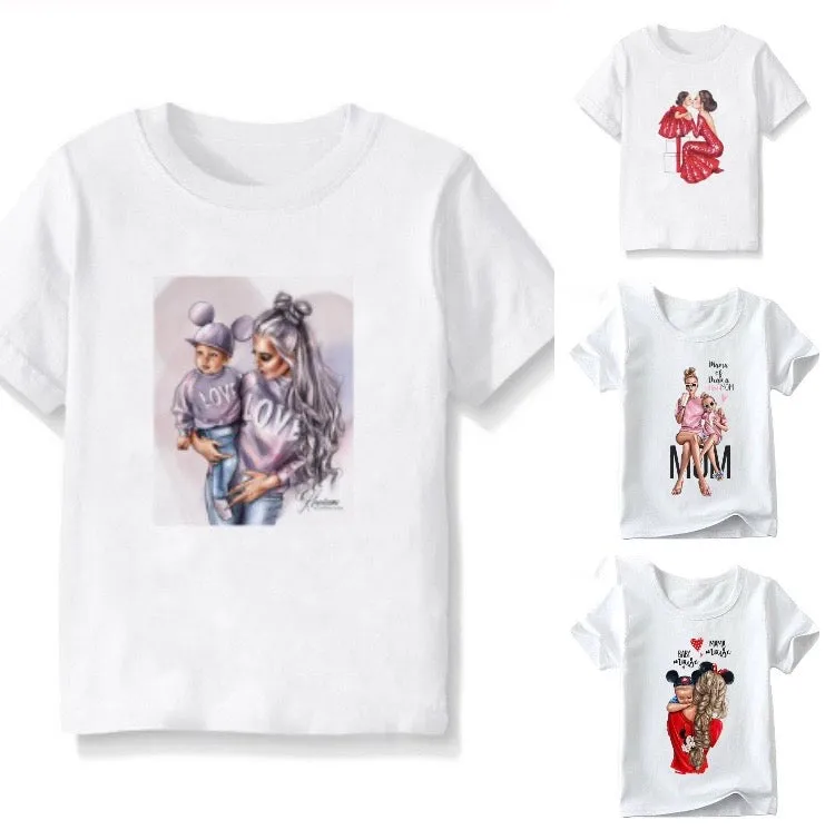 Boys And Girls Baby/Mom Image T-Shirt
