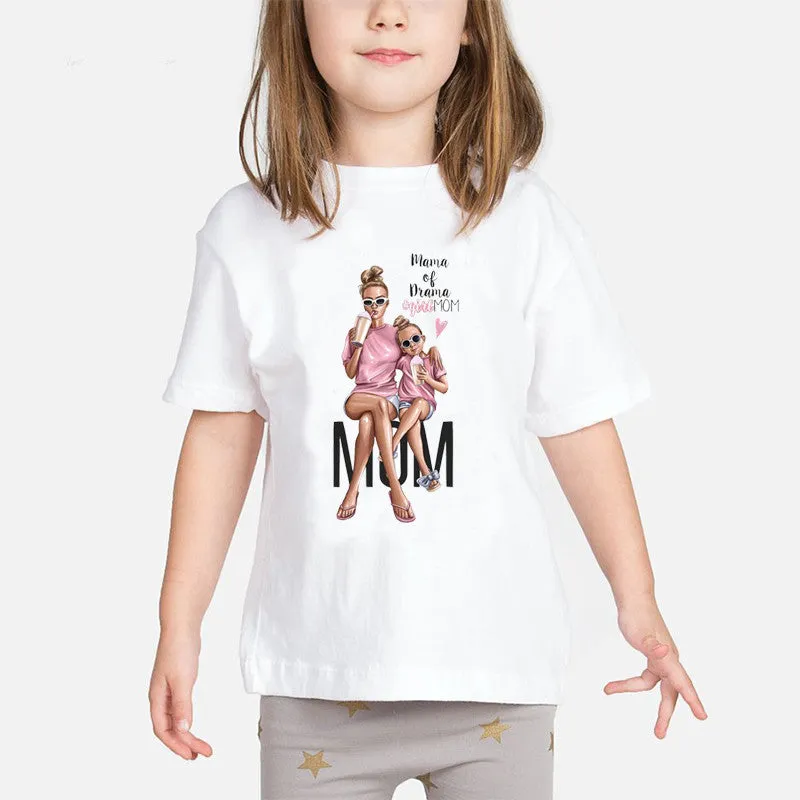 Boys And Girls Baby/Mom Image T-Shirt