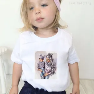 Boys And Girls Baby/Mom Image T-Shirt