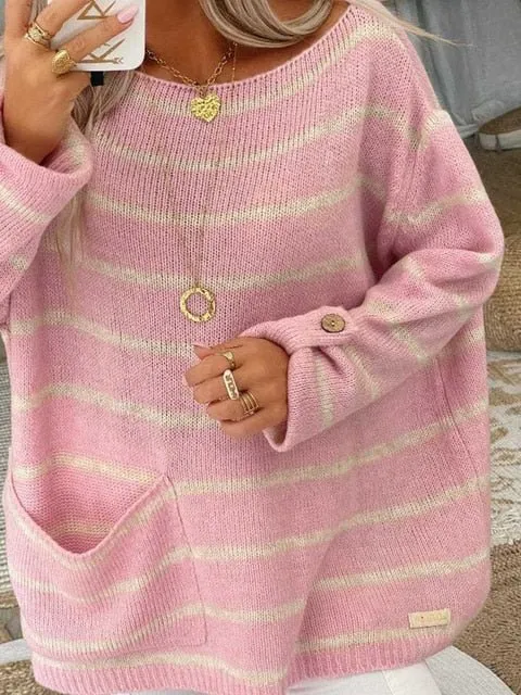 Callie | Chic Stribet Sweater