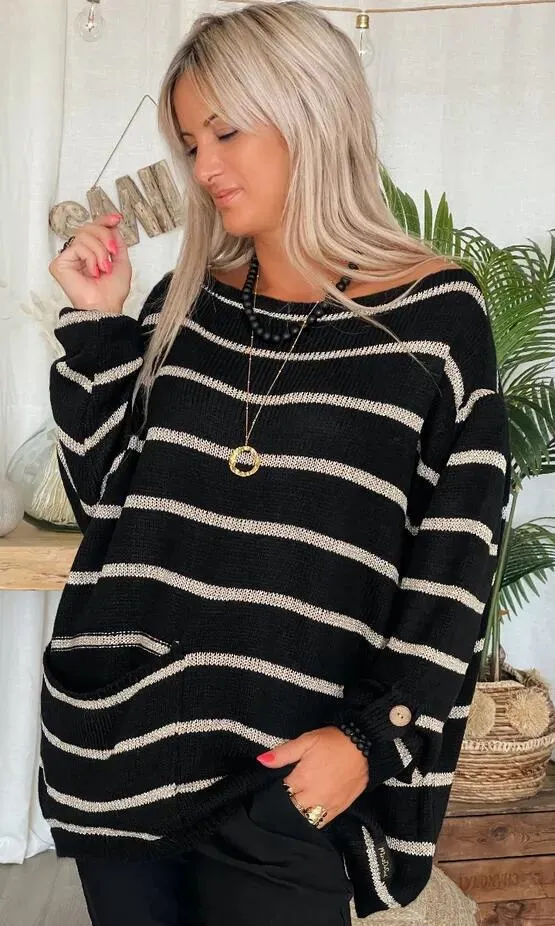 Callie | Chic Stribet Sweater
