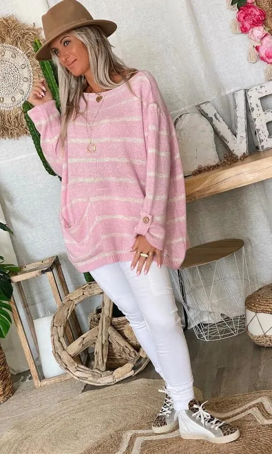 Callie | Chic Stribet Sweater