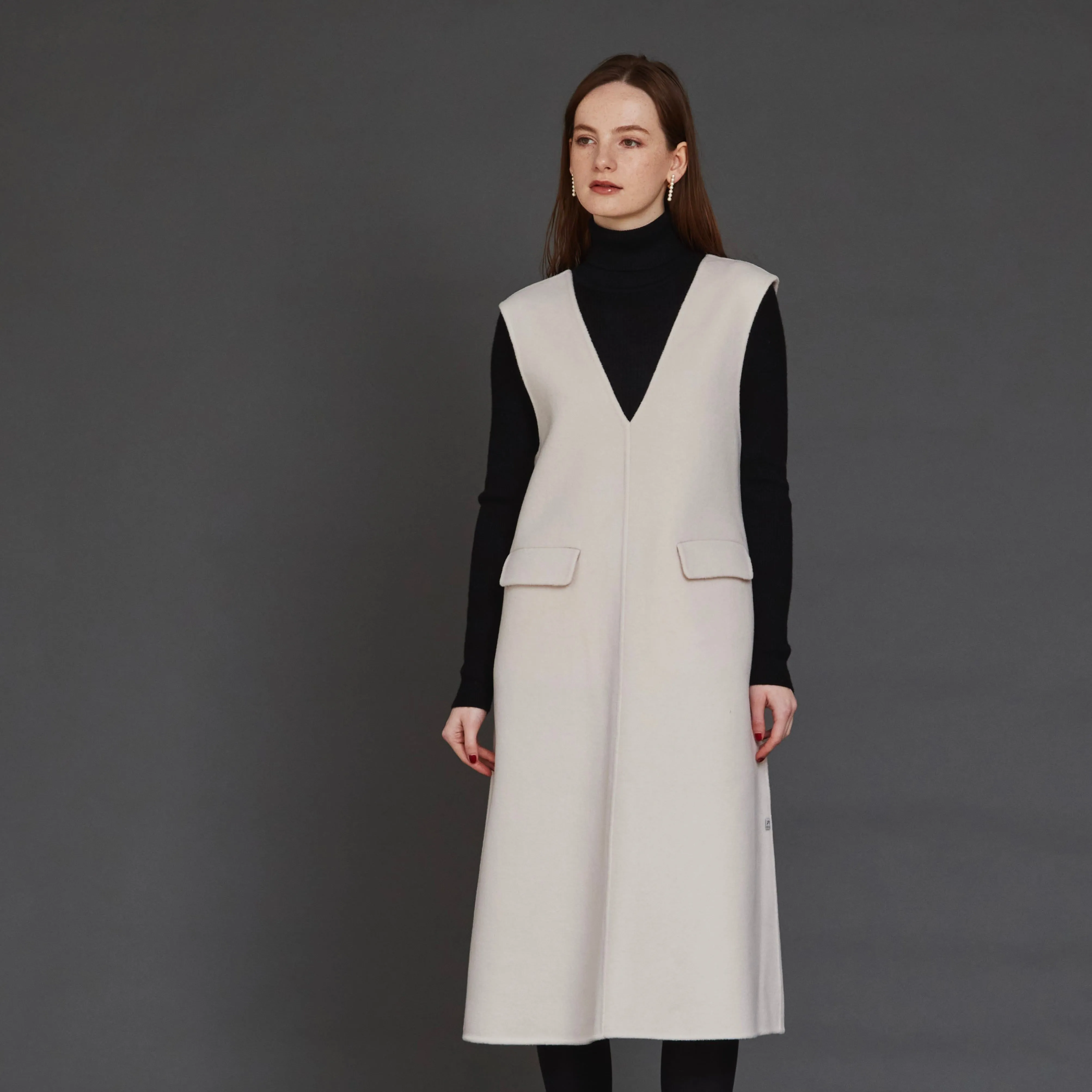 DiDi Guranjie Wool River Jumper Dress in Powder Pink