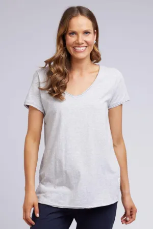 Elm - Fundamental Vee Tee Grey