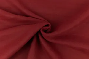 End of BOlt: 2 yards of Designer Deadstock Premium Garnet Light Red Wool Blend Melton Coating Woven-remnant