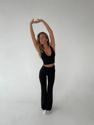 Essential flared pants - Jet Black