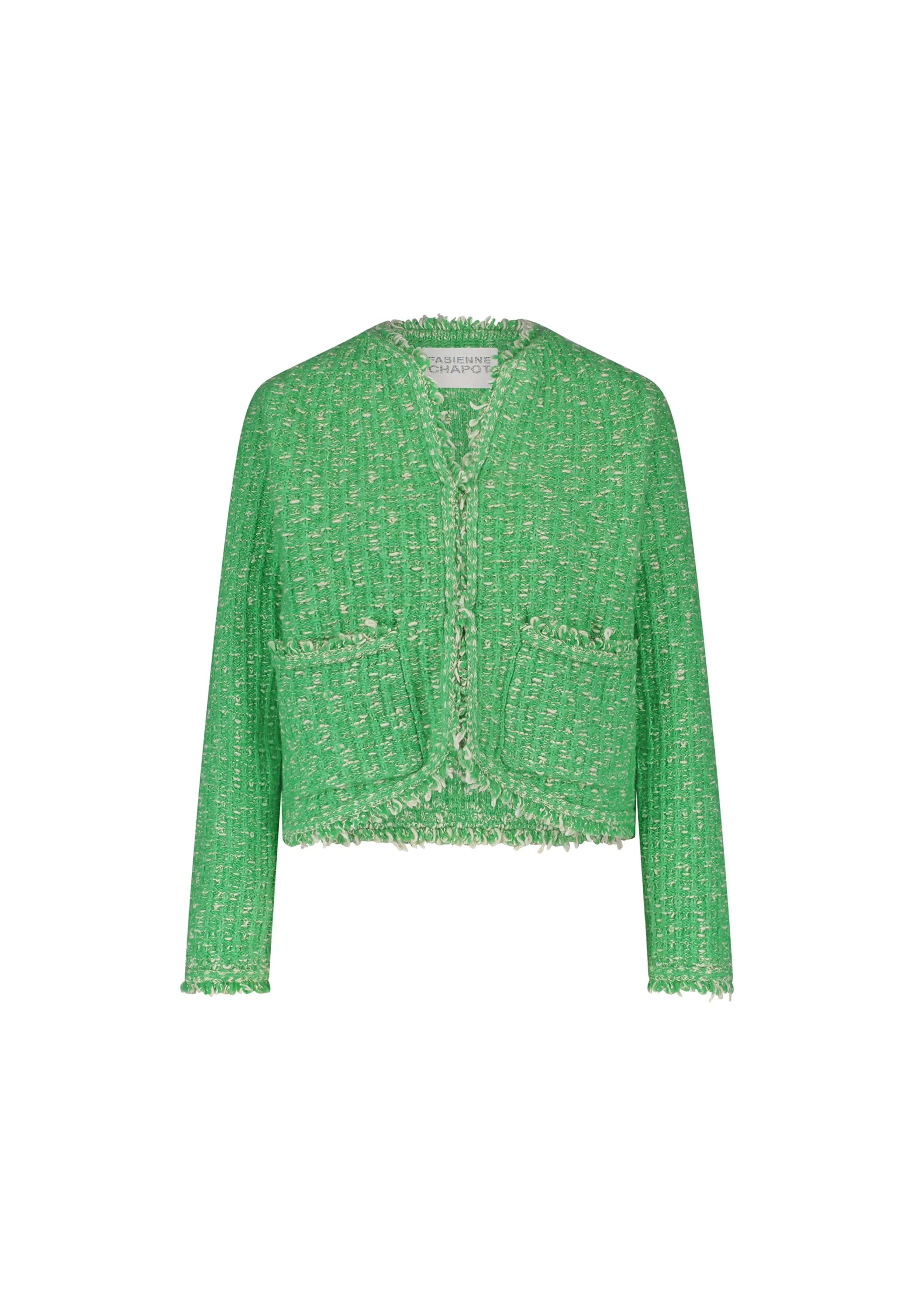 FABIENNE CHAPOT JOSHUA GREEN FRINGE CARDIGAN 125
