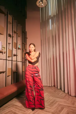 Flaming Ruby A-line Pants