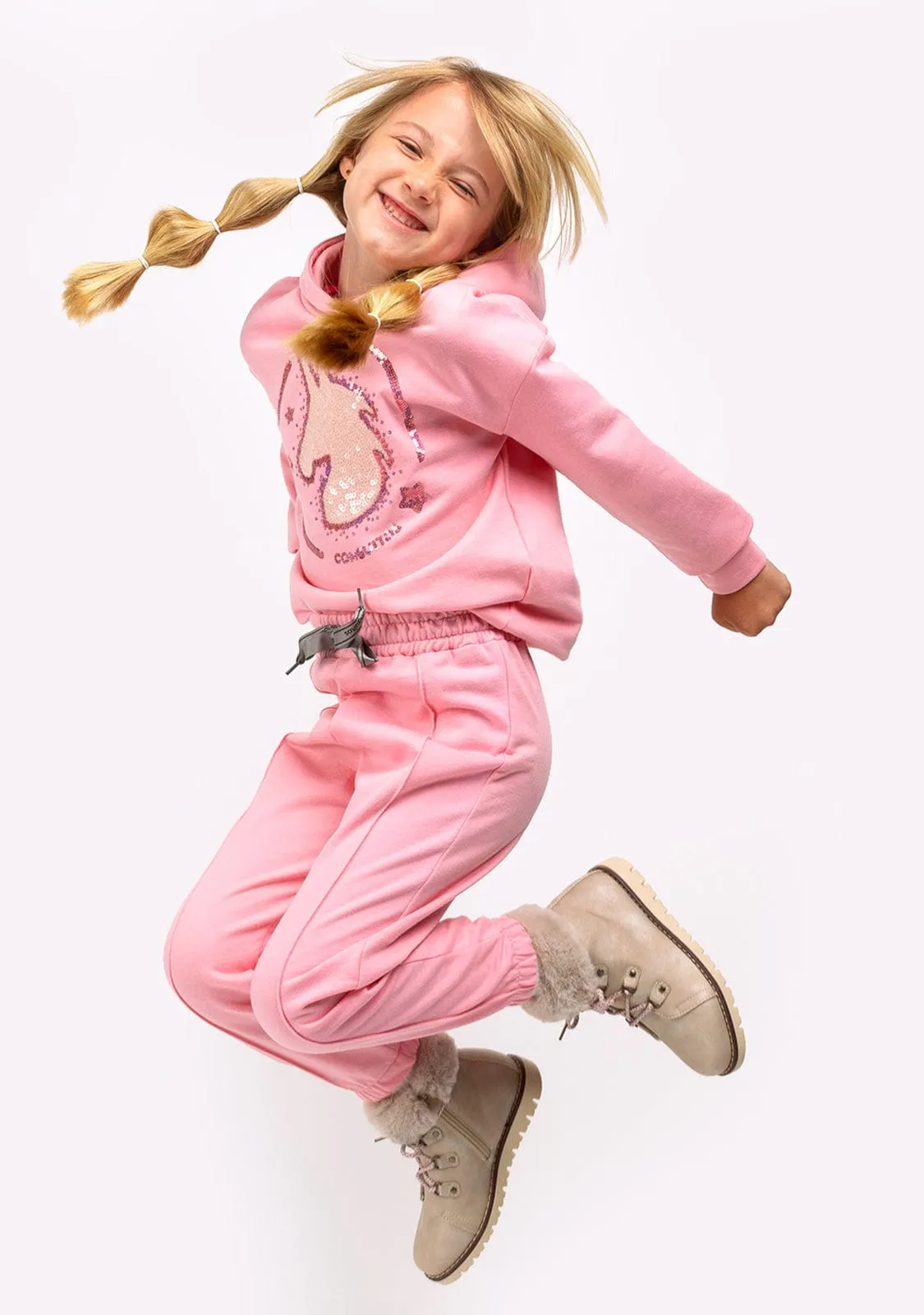 Girl's Pink Joggers