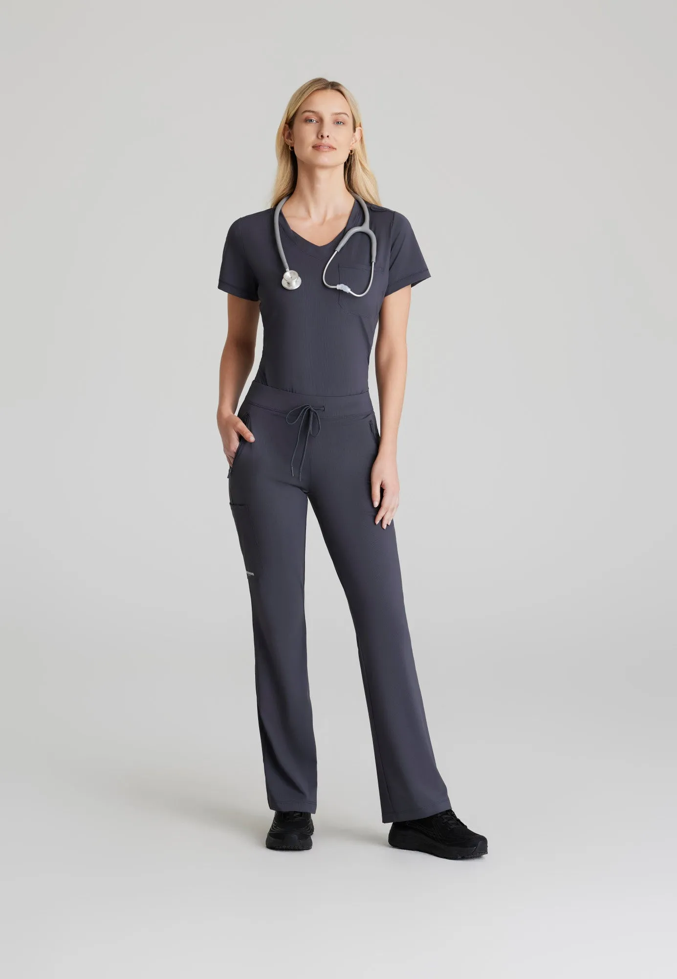 Glide Knit Flare Pant - Pewter
