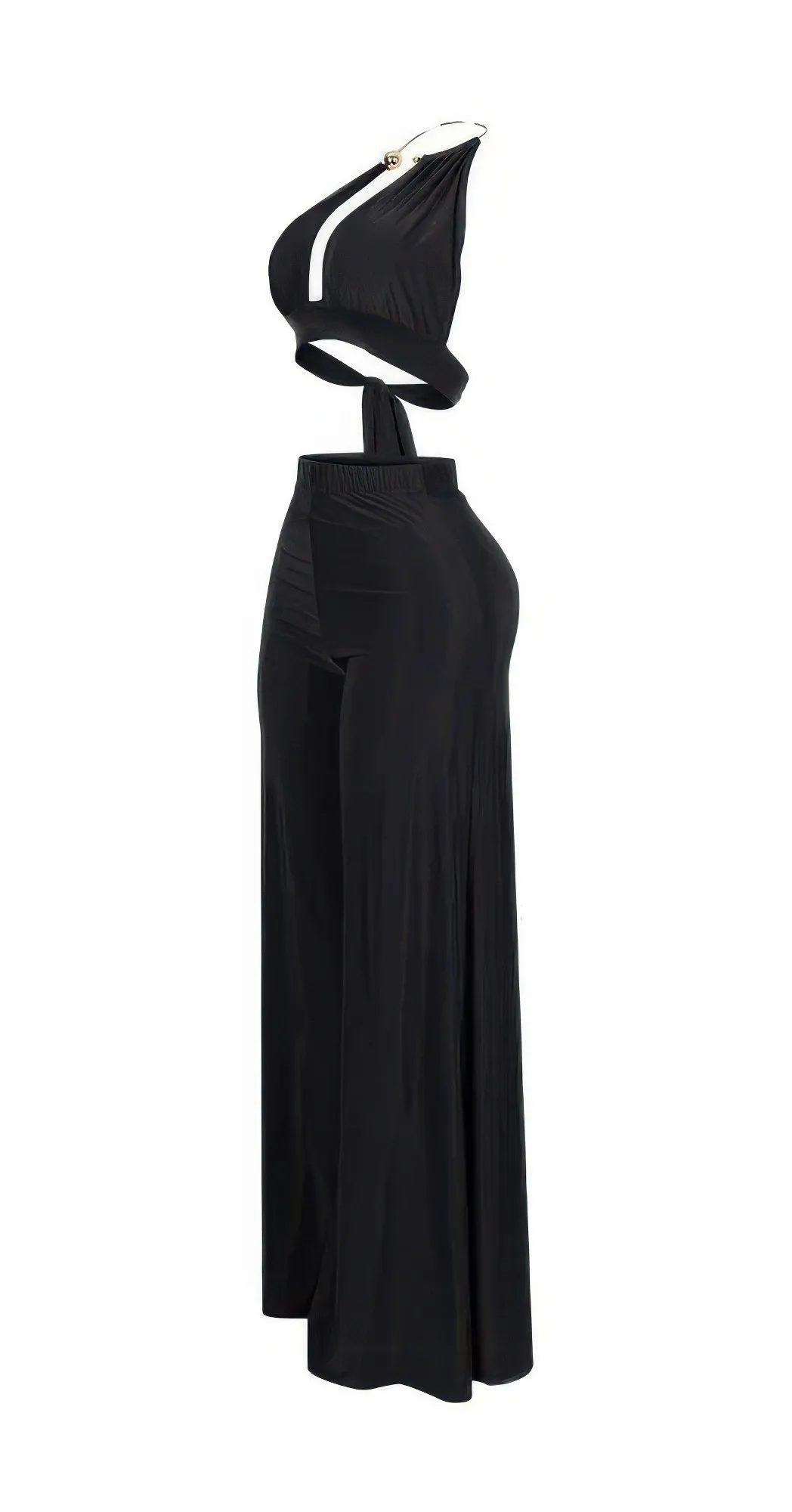 Gold Necklace Top And Awesome Palazzo Pants