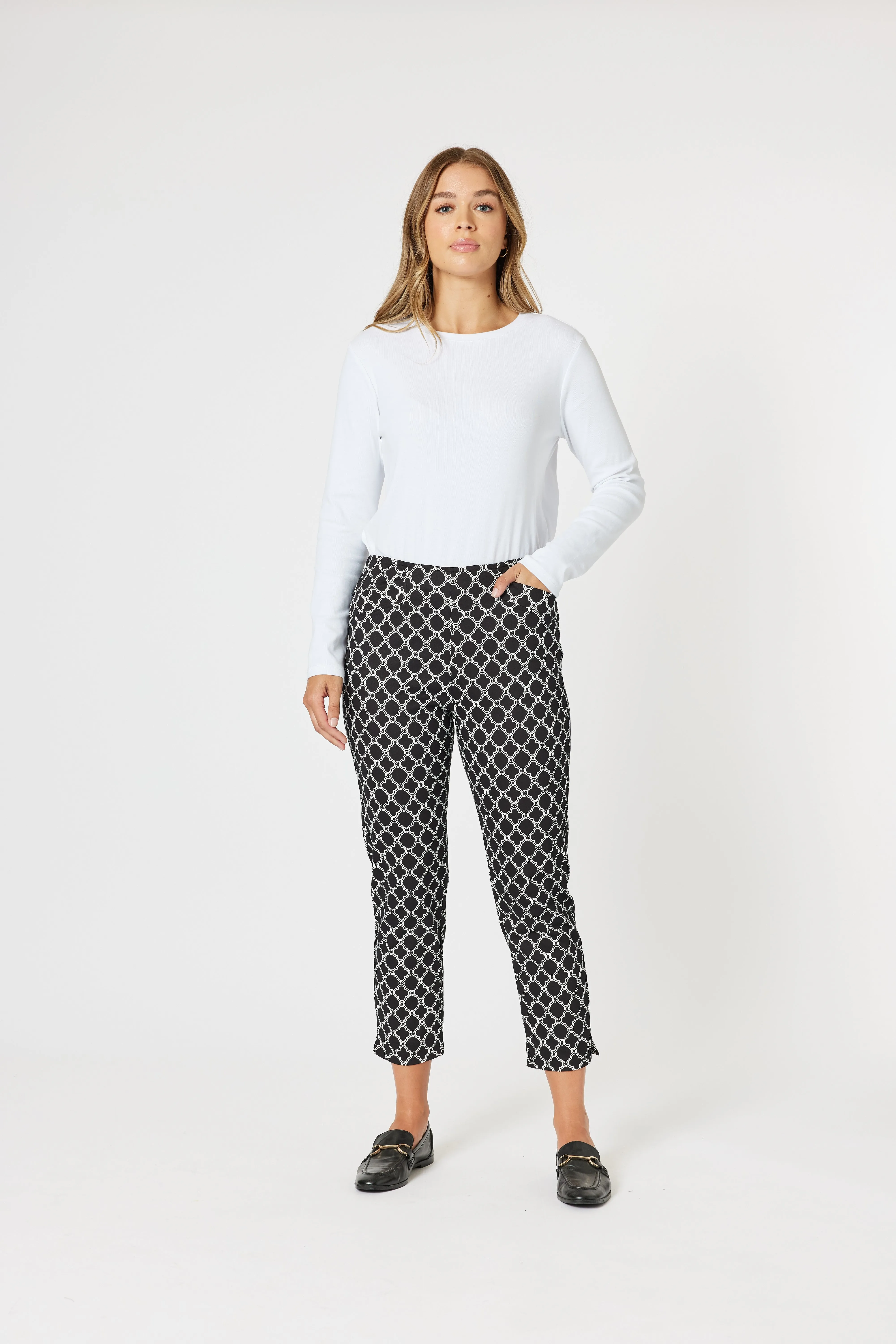 Gordon Smith Clover Pant - Black/Ivory
