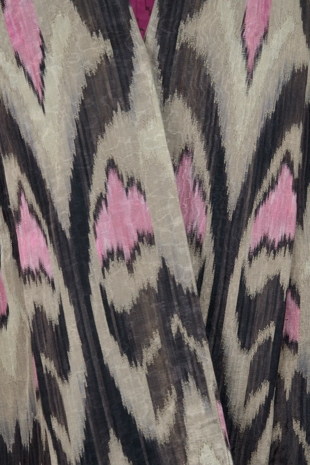 Handwoven Silk Ikat Jacket - Lola - 'Tulip'
