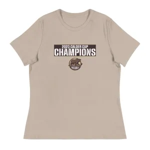Hershey Bears 2023 Calder Cup Champions Women's Crossbar Relaxed T-Shirt