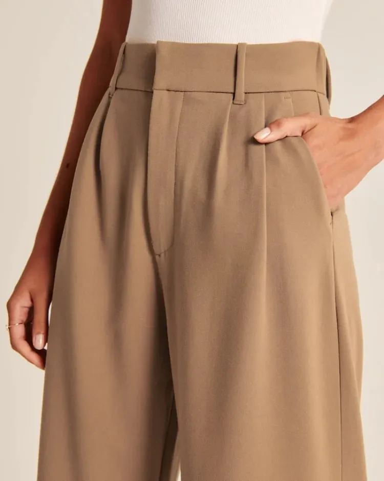🔥Hot Promotion 49% OFF🔥HIGH WAIST TAILORED WIDE LEG PANTS