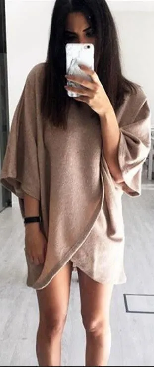 Irregular Turtleneck Knitting Sweater