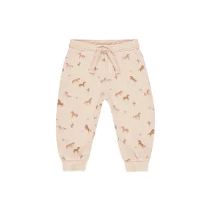 Jogger Sweatpant - Pink Horses