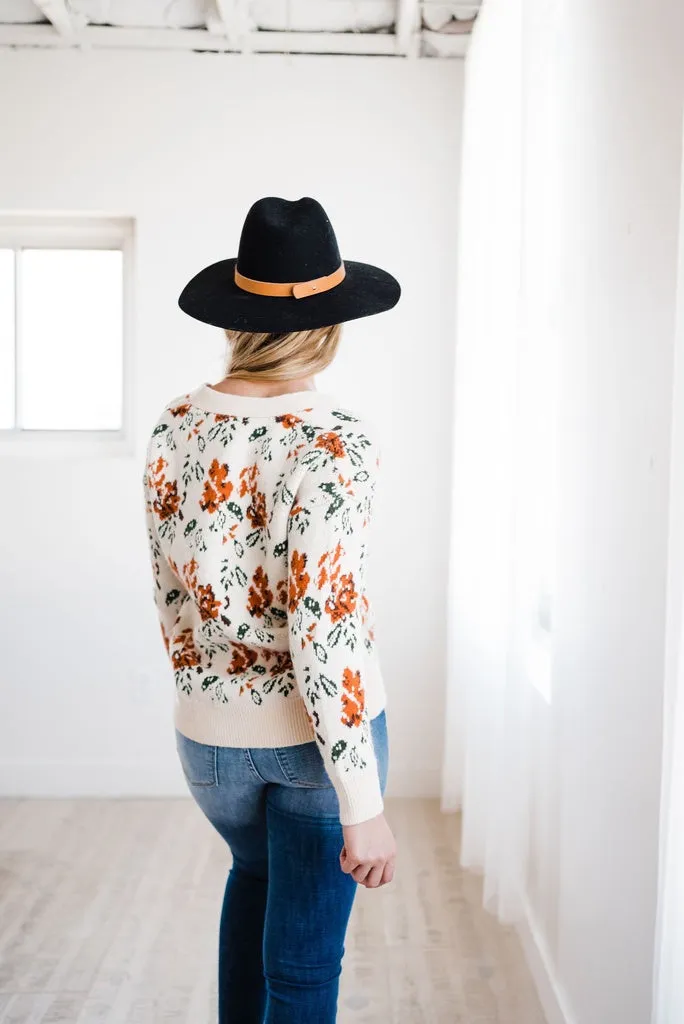 LIVING FREE BEAUTY - Original Floral Desires Open Cardigan