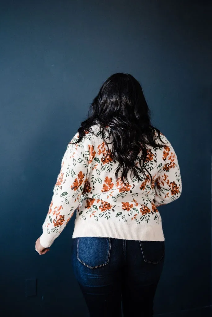LIVING FREE BEAUTY - Original Floral Desires Open Cardigan