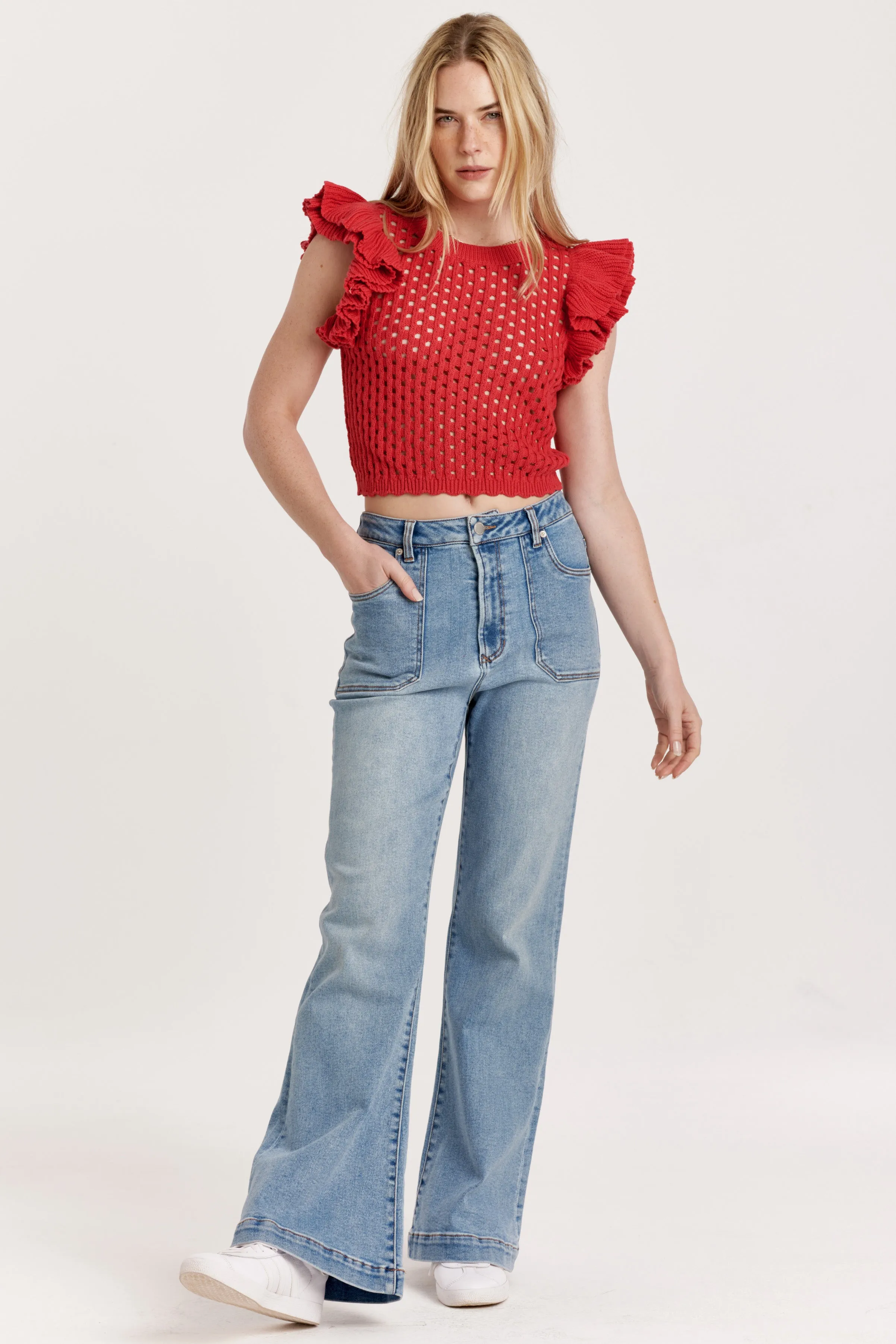 MARINA TOP RUBY PINK MESHG