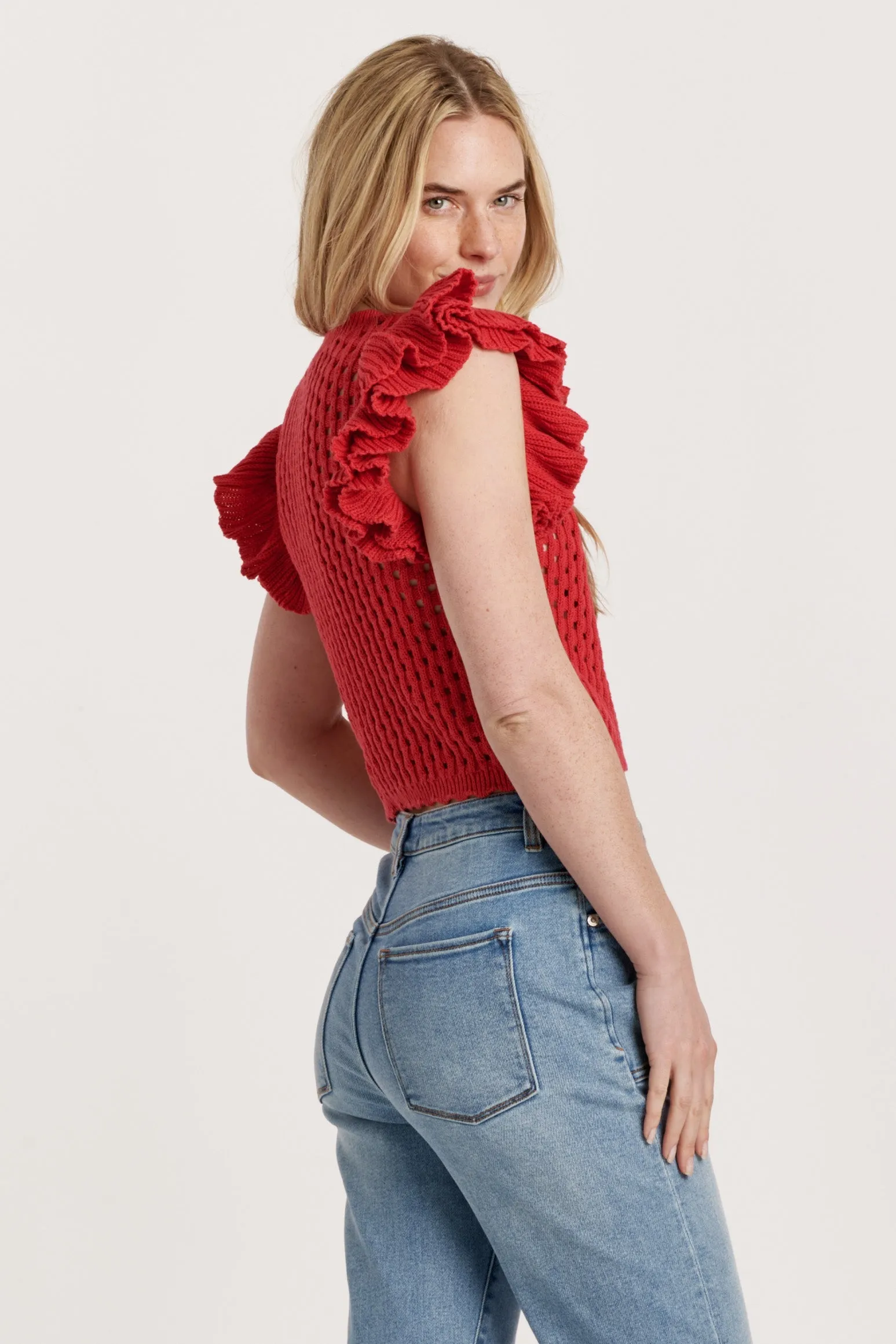 MARINA TOP RUBY PINK MESHG
