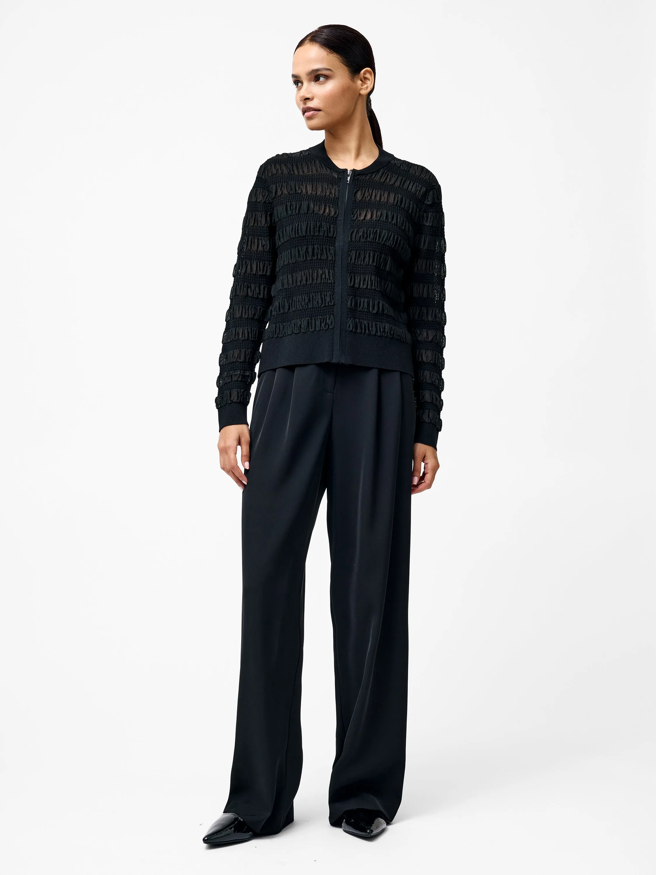 Melba Textured Long Sleeve Cardigan