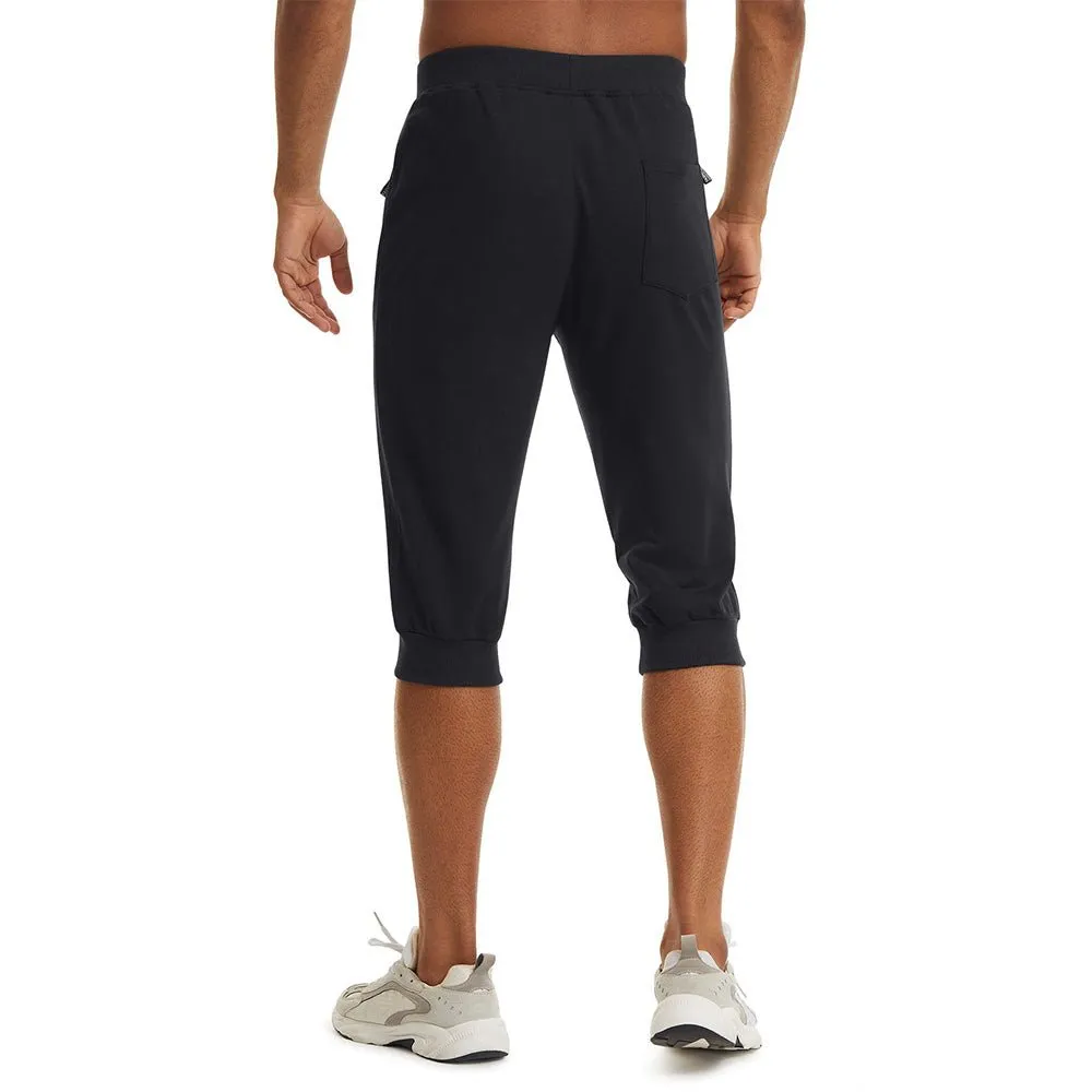 Men's Running Shorts Drawstring Capri Pants