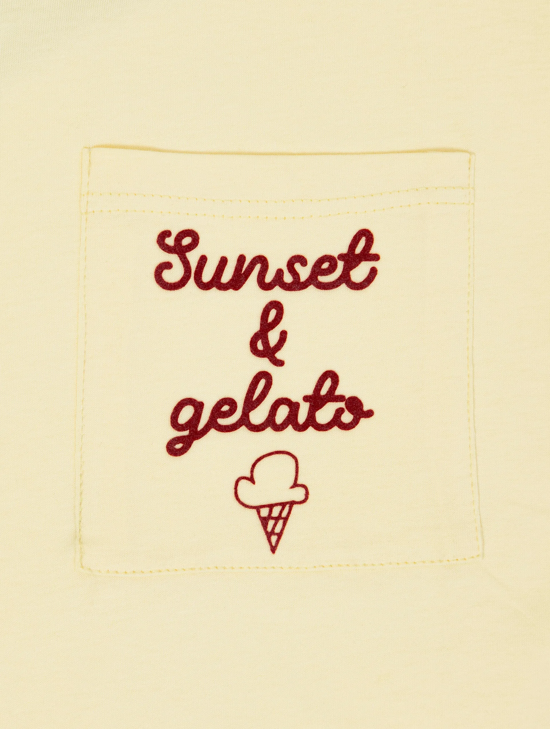 NOHOW LMTD GELATO T-SHIRT IN YELLOW