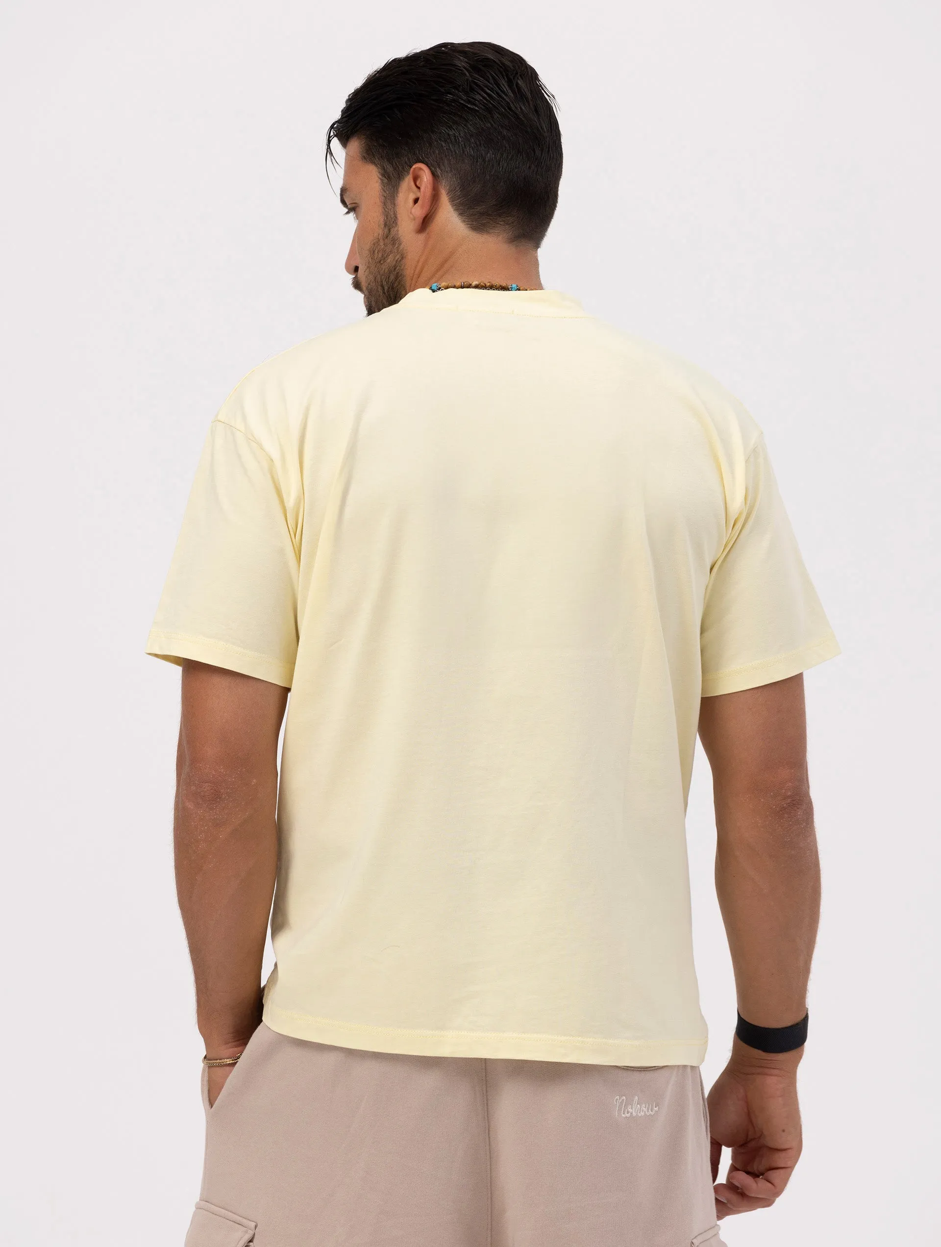 NOHOW LMTD GELATO T-SHIRT IN YELLOW