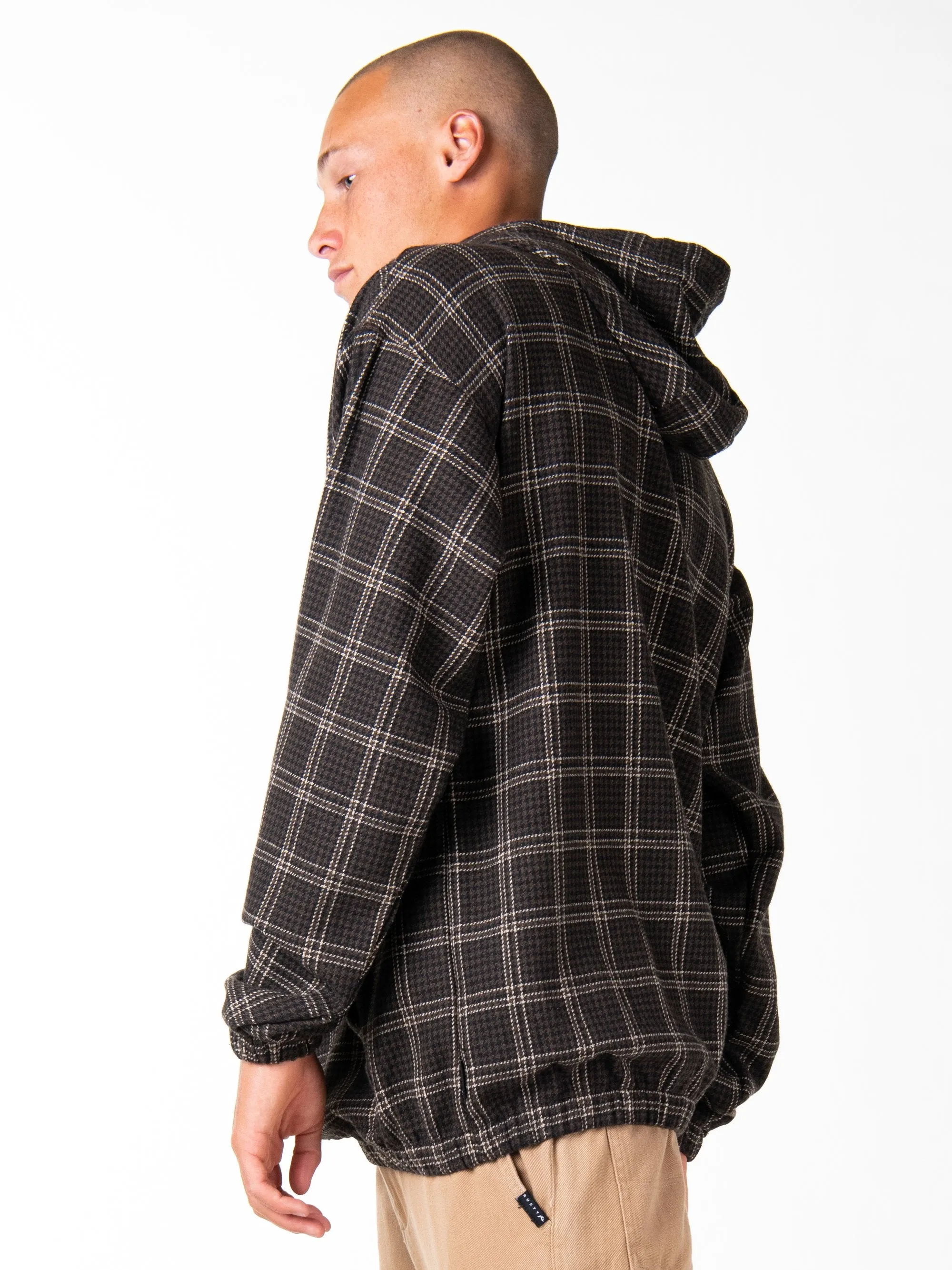 Pie Chart Hooded Comfy - Dark Coffee