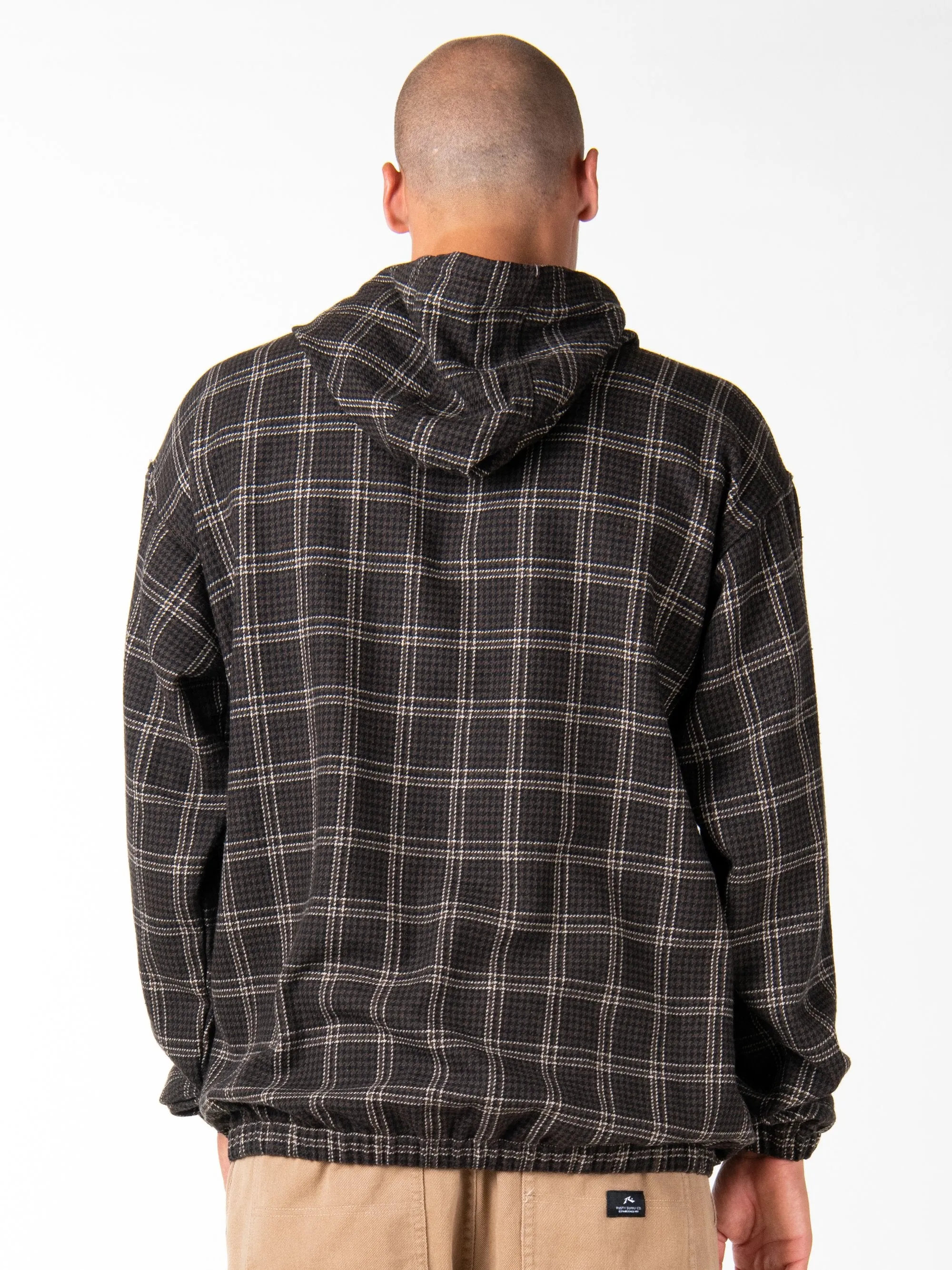 Pie Chart Hooded Comfy - Dark Coffee