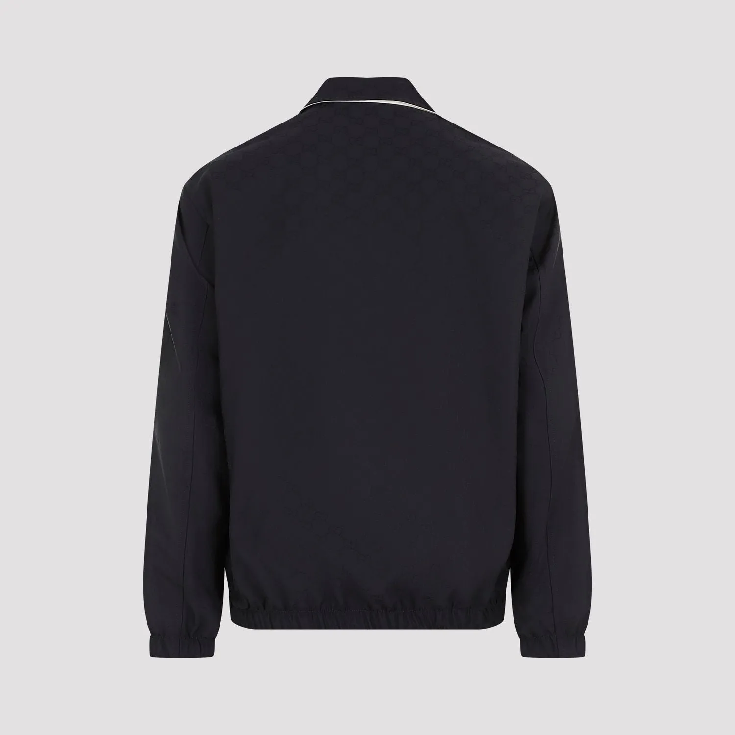 REVERSIBLE NAVY BLUE JACKET IN GG FABRIC