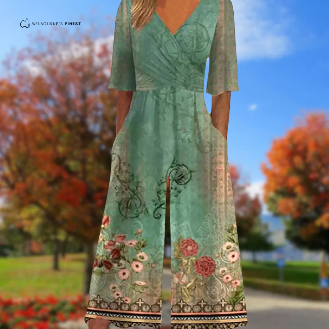 Rowena™ Elegant Wide-leg Jumpsuit