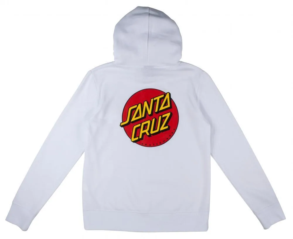 Santa Cruz Classic Dot Women's Hoodie White