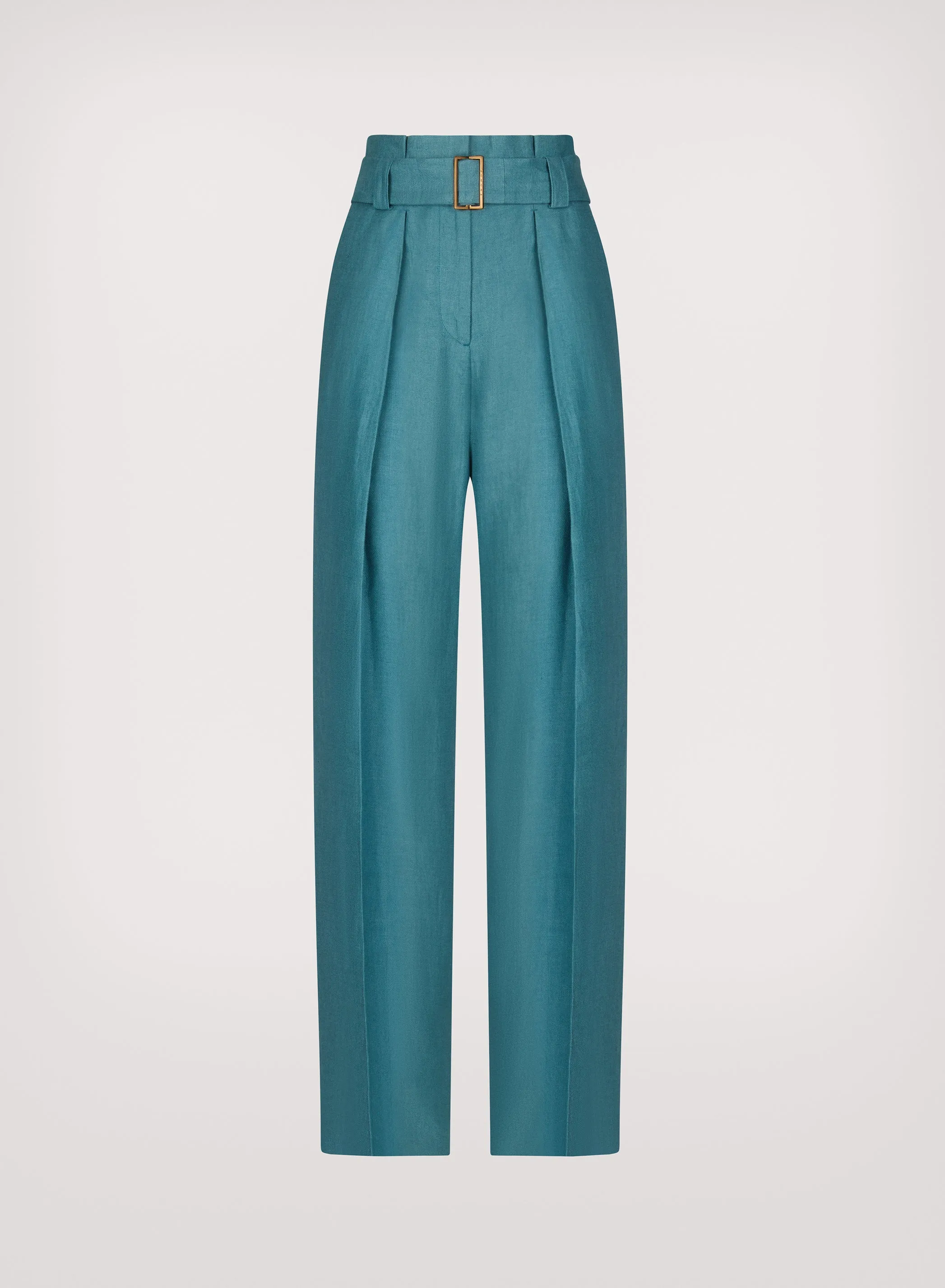Sea Green Linen Trousers